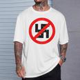 Anti-Nazi Anti-Facist Anti-Dictators Anti-Evil T-Shirt Gifts for Him