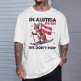 In Austria We Ski We Don't Hop Kangaroo Austria T-Shirt Geschenke für Ihn