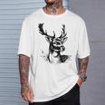Chasseur Daim Cerf Motiv Chasse Chasseur T-Shirt Cadeaux pour lui