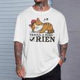 Chat Humour Travail À Faire Rien Idée Sommeil Flemme T-Shirt Cadeaux pour lui