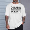 Chihuahua Hört Auf Wort Chihuahua Gray T-Shirt Geschenke für Ihn