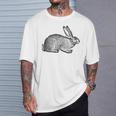 Cool Vintage Country Farm Animal Rabbit Hare Bunny T-Shirt Gifts for Him
