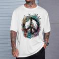 Cravate De Costume Hippie Avec Symbole De La Paix Des Années 60 Et 70 T-Shirt Cadeaux pour lui