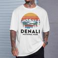Denali National Park Alaska Wildlife Adventure Retro Denali T-Shirt Gifts for Him