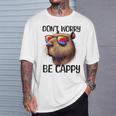 Don't Worry Be Cappy Capybara Water Pig T-Shirt Geschenke für Ihn