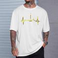 Dortmund Herzschlag Skyline Puls Ruhrpott Stadion Dortmund T-Shirt Geschenke für Ihn