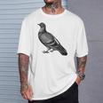 Editionintage English Pigeon Gray T-Shirt Geschenke für Ihn