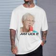 Grandma Just Lick It Grandma Licks Ice Meme Ice Lovers Summer T-Shirt Geschenke für Ihn