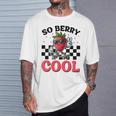 Groovy So Berry Cool Fruit Lover Strawberry Season For Boy T-Shirt Gifts for Him
