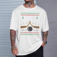 Happy Hockeydays Ice Hockey Fan Ugly Christmas Sweater T-Shirt Geschenke für Ihn