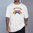 I Hate All Of You Dedo Medio Del Arco Iris Camiseta unisex Regalos para él