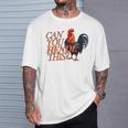 Can You Hendl This Rooster Chicken Giggal Gockel Chicken Farm T-Shirt Geschenke für Ihn