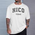 Hico Texas Tx Sportifintage T-Shirt Cadeaux pour lui