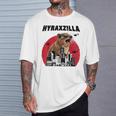 Hyraxzilla Rock Hyrax Lover Awawa Angry Marmot Gray T-Shirt Geschenke für Ihn