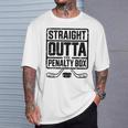 Ice Hockey Player Sport Straight Outta The Penalty Box T-Shirt Gifts for Him