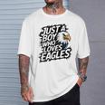 Just A Boy Who Loves Eagles Lover Boys Eagle T-Shirt Gifts for Him