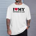 I Love Heart My Mother-In-Law T-Shirt Gifts for Him