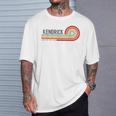 I Love Kendrick Personalizado Retro Sunset Primer Nombre Camiseta unisex Regalos para él