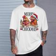 Merry Chickmas Chicken Christmas Jumper Christmas Farmer T-Shirt Geschenke für Ihn