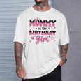 Mommy Of The Birthday Girl Pink Groovy Birthday T-Shirt Gifts for Him