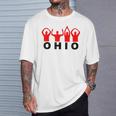 OHIO Casual Graphical Dress Daily Wear Carnival Party T-Shirt Gifts for Him