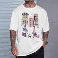 Paris France Fashion Shopping Retro Travel Souvenir T-Shirt Geschenke für Ihn