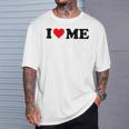 Red Heart I Love Me T-Shirt Geschenke für Ihn