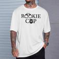 Rookie Novelty Rookie Cop Police Gray T-Shirt Geschenke für Ihn