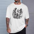 Saint Michael The Archangel Tattoo Style T-Shirt Geschenke für Ihn