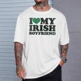 St Patrick Day I Love Irish Boys I Heart My Irish Boyfriend T-Shirt Gifts for Him