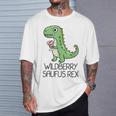 Wildberry Saufus Rex Dino Wildberry Lillet Summer Cocktail T-Shirt Geschenke für Ihn