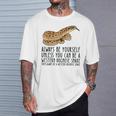 Be Yourself Always And Be A Western Hognose Snake T-Shirt Gifts for Him
