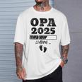 Zum Opa Beförders 2025 Gray T-Shirt Geschenke für Ihn