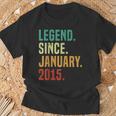 10 Years Old Legend Since January 2015 10Th Birthday T-Shirt Gifts for Old Men