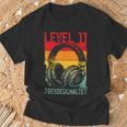 11 Geburtstag Jungenideo Gamer Level 11 Unlocked Jungs T-Shirt Geschenke für alte Männer