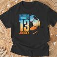 13Th Birthday Decoration Football Player 13 Years Boy Nager T-Shirt Geschenke für alte Männer