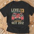 13Th Birthdayideo Gamer Level 13 Unlockedintage T-Shirt Geschenke für alte Männer