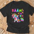 16Th Birthday Girl 16 Years Dancing Unicorn T-Shirt Geschenke für alte Männer