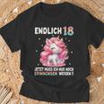 18Th Birthday Girl 18 Years Party Outfit Unicorn T-Shirt Geschenke für alte Männer