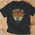1980 Guitar Pick Vintage T-Shirt Gifts for Old Men