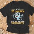 20Th Birthday Man Woman 20 Years 2004 Decorative T-Shirt Geschenke für alte Männer