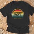 24 Años Cumpleañosintage Nacido En Marzo 2001 Camiseta unisex Regalos para ancianos