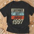 25Th Birthday Man 25 Years Legendary Since January 1997 T-Shirt Geschenke für alte Männer