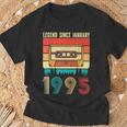 30 Years Old Legend Since January 1995 30Th Birthday T-Shirt Geschenke für alte Männer