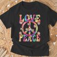 60S 70S Hippie Love Peace Groovy Party Outfit Retro T-Shirt Geschenke für alte Männer