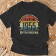 70 Ans Cadeau Homme Les Legendes Sont Nées En Février 1955 T-Shirt Cadeaux pour les vieillards