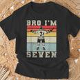 7Th Birthday Ice Hockey Boy 7 Year Old Hockey Player T-Shirt Gifts for Old Men