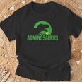 Adminosaurus Administrator It Informatician Nerd T-Shirt Geschenke für alte Männer