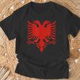 Albanian Flag Albania Eagle Shqip Shqiponja Albania T-Shirt Geschenke für alte Männer