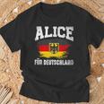 Alice For Germany T-Shirt Geschenke für alte Männer